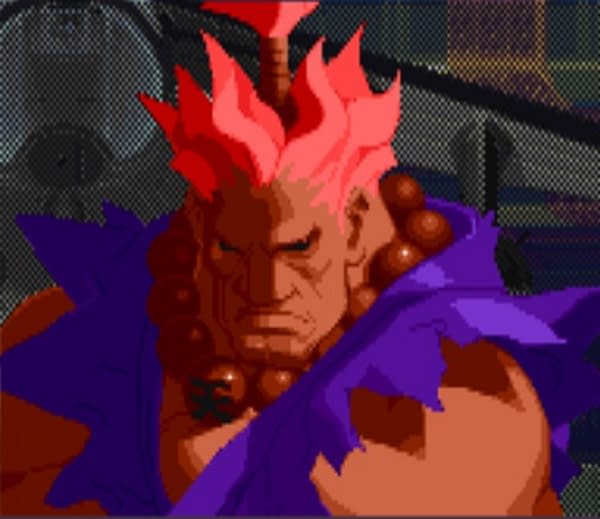 That is it, the purple guy!  Courtesy of Capcom.