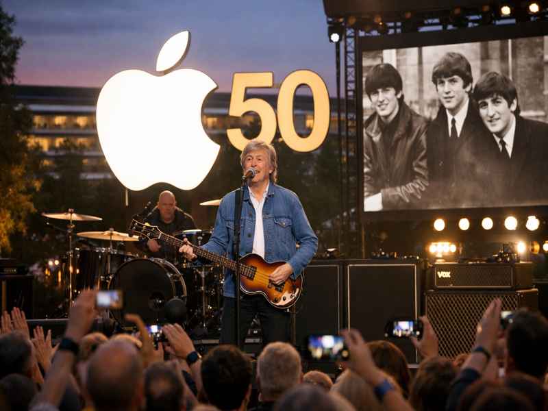 Paul-McCartney-begeistert-Apple-Mitarbeiter-zum-50-j-hrigen-Jubil-um